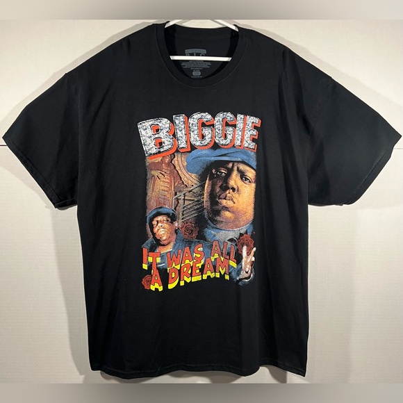 Notorious Biggie Smalls B.I.G. Black “It was all a dream”Rap Tee Tshirt Sz 2XL - Picture 4 of 9